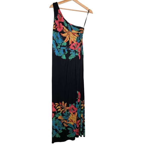 Marc Jacobs Womens Multicolor Floral One Shoulder A Line Maxi Dress S - Picture 2 of 11